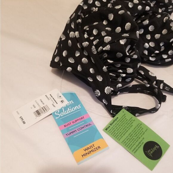 Swim Solutions NWT Galactica Printed Twist Corset size 16 nwt bin#2 - Picture 6 of 16